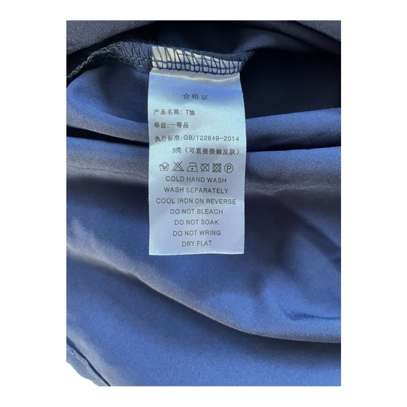 Unisex Adult Size XL Navy Blue Medieval Pirate Tunic Long-sleeve Collared Shirt - Picture 5 of 5